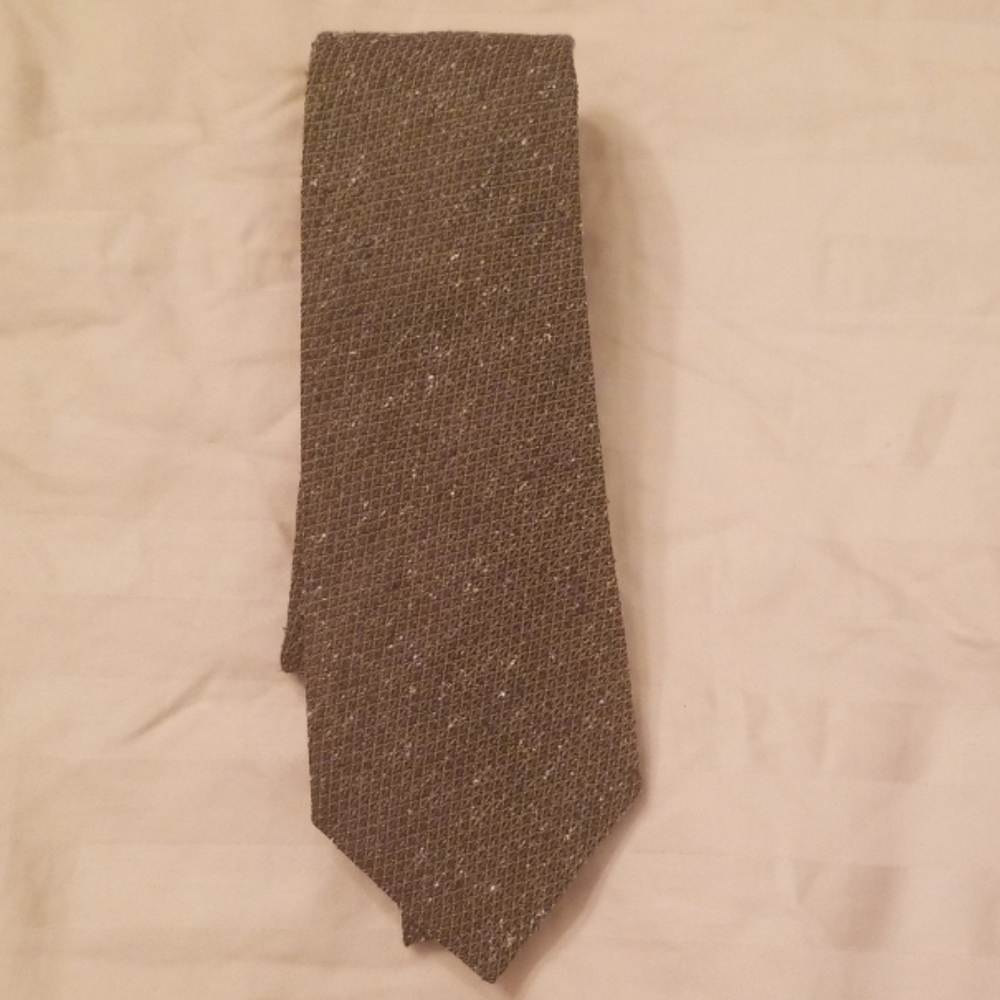 Armani collection mens silk tie - green